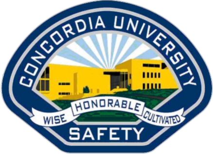 Officer Rick Gramer speaks to a crowd of students and faculty.